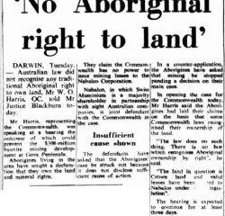 1971 Gove Land Rights