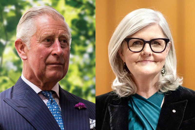 A composite image of portraits of the King next to the Governor-General.