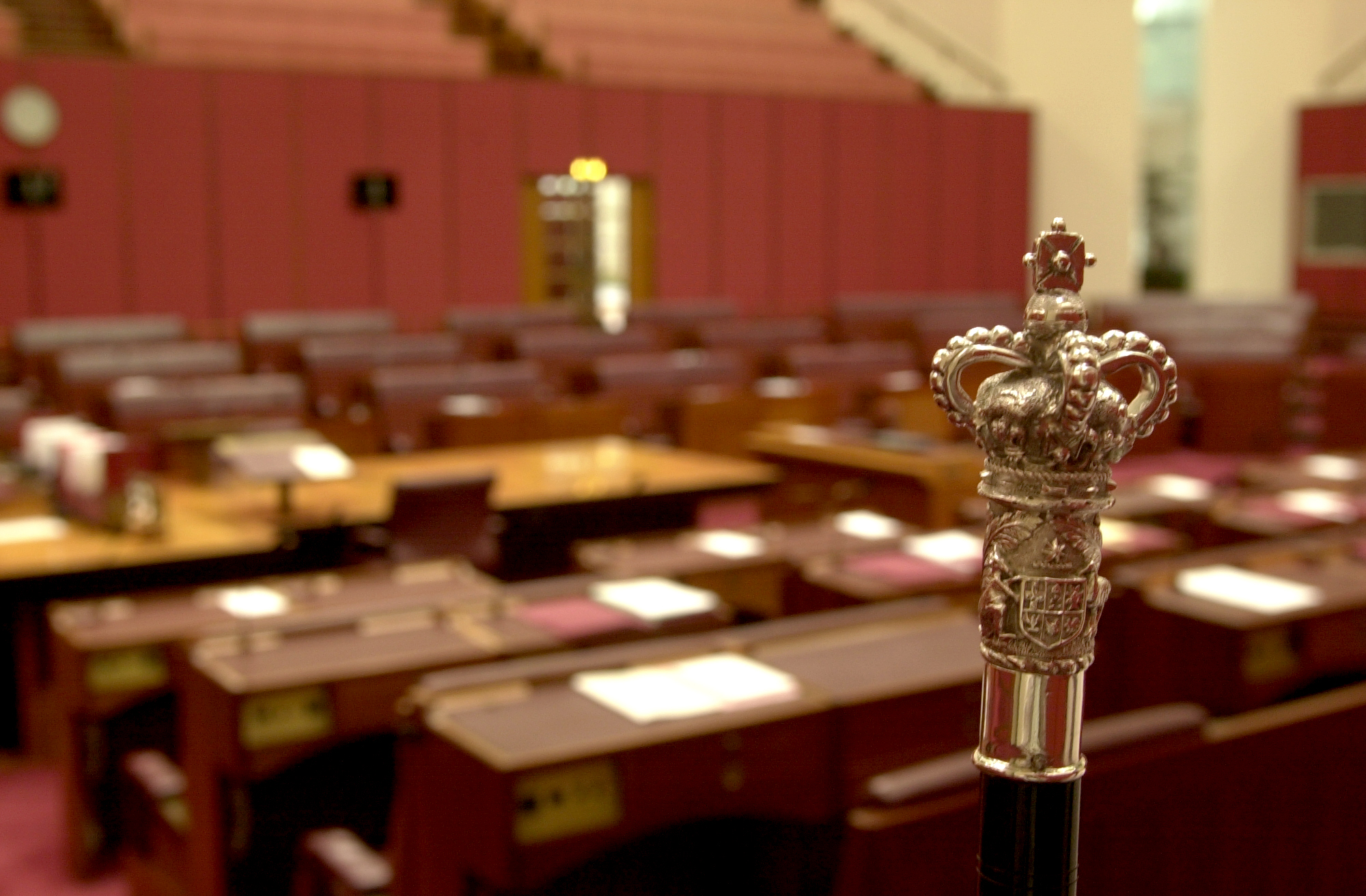 The Black Rod in the Senate.