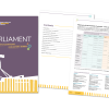 Slide 1: The front cover, table of contents and Australian Curriculum alignment of Your Parliament.